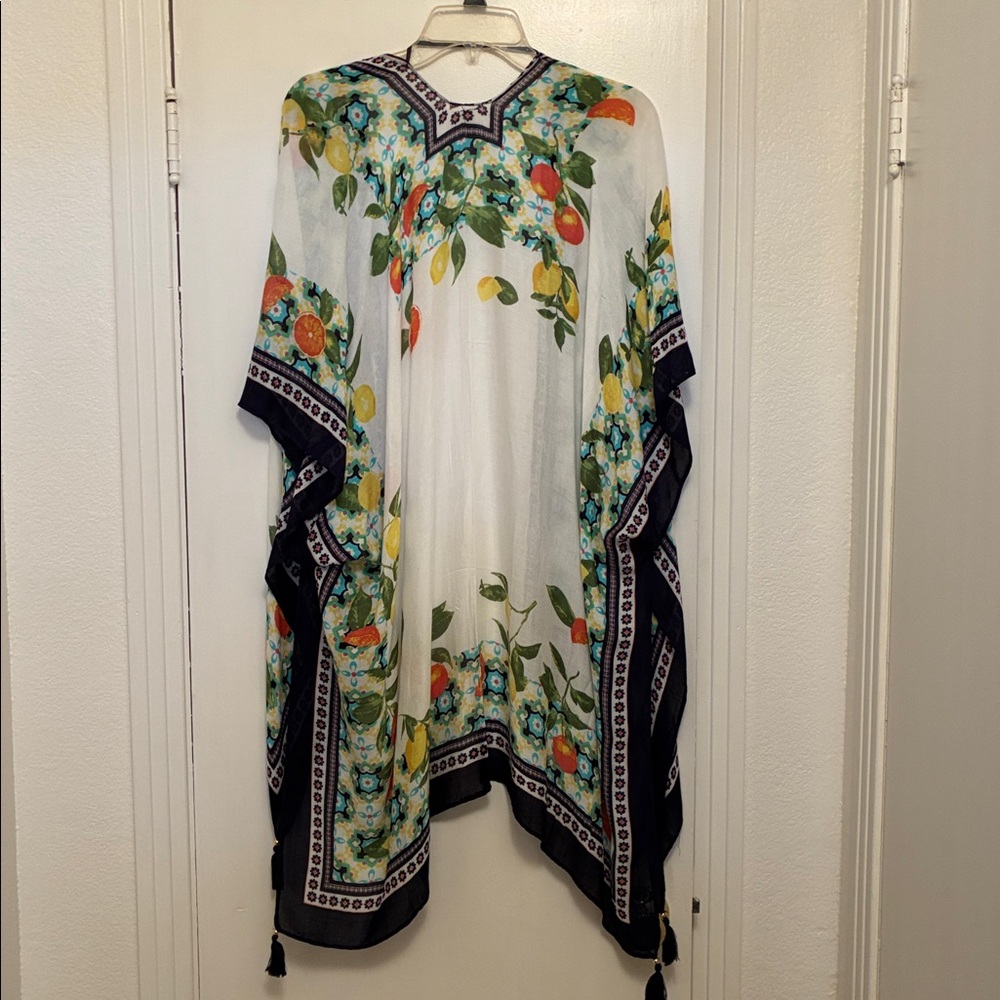 NWOT! Cato Multicolor Floral Kaftan - Picture 2 of 5
